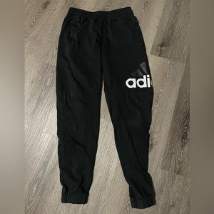 Adidas joggers with name on left side